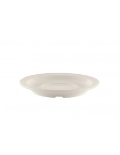 PLATO PARA TAZA EN MELAMINA BLANCA